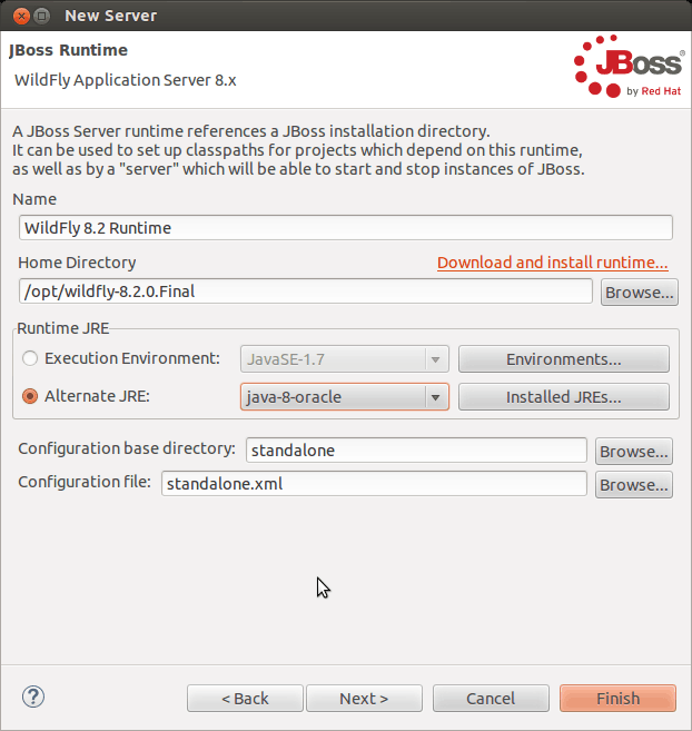 Add Wildfly to Eclipse bgasparotto