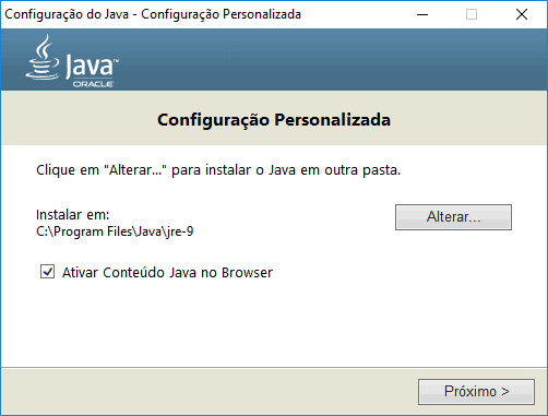 Install java 9 on windows - Java 9 installation of web plugin welcome page